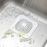 Silicone sink strainer to prevent clogs and blockages in drains