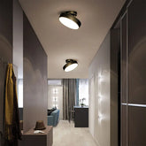 Elegant round LED ceiling fixture in Nordic design suitable for home interiors