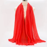Breathable cotton shawl for Muslim women, ideal for prayer, daily wear, or layering