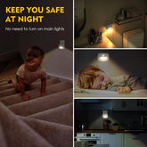 Energy-efficient LED night light with motion sensor, 220V EU plug, for bathroom and corridor