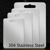 Easy-to-clean stainless steel food prep board ideal for busy kitchens