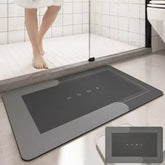 Water-absorbing bath mat with anti-skid backing