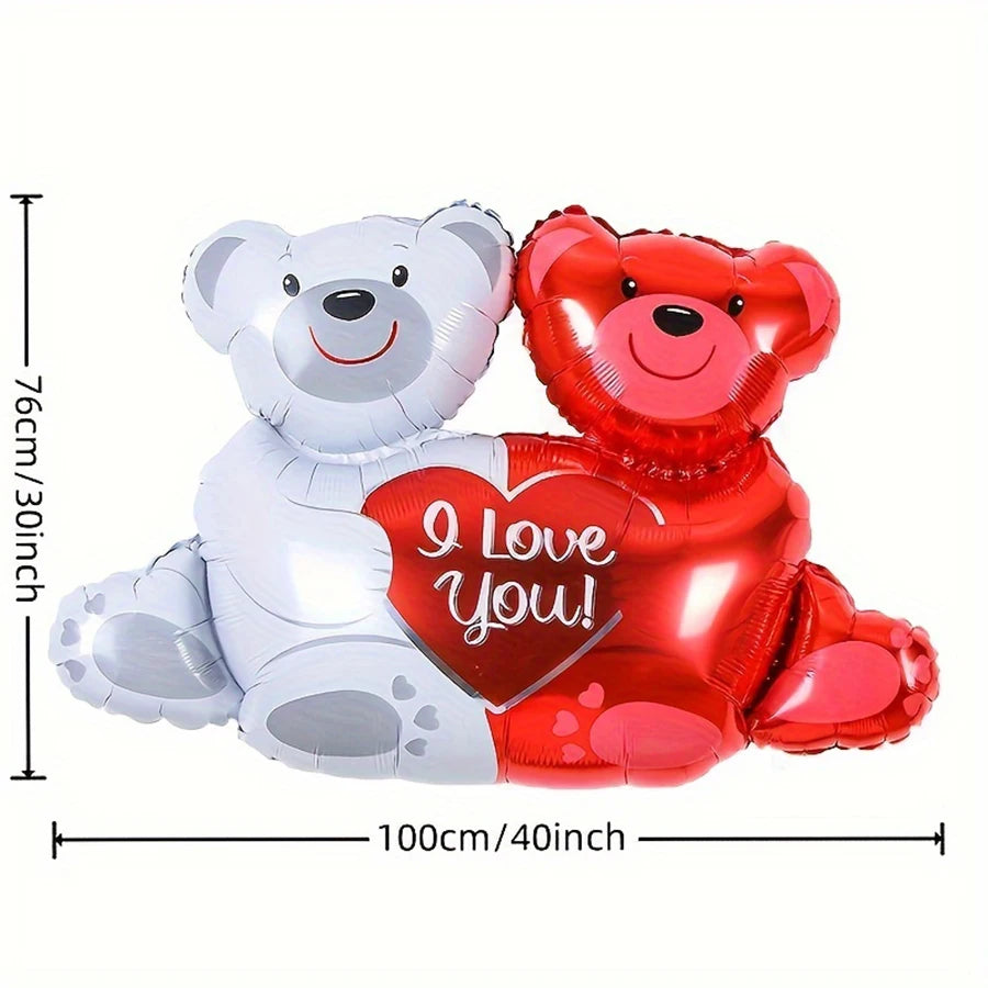 Valentines Day Balloons Decoration Bear Gift Love Valentine Wedding Decor