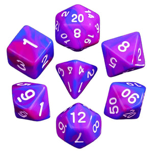 Pretty Color Game Dice 7Pcs - Perfect Gift for DND Board Game Accessories Lovers