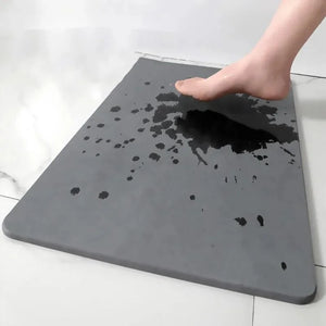Absorbent bathroom mat for dormitories and home use