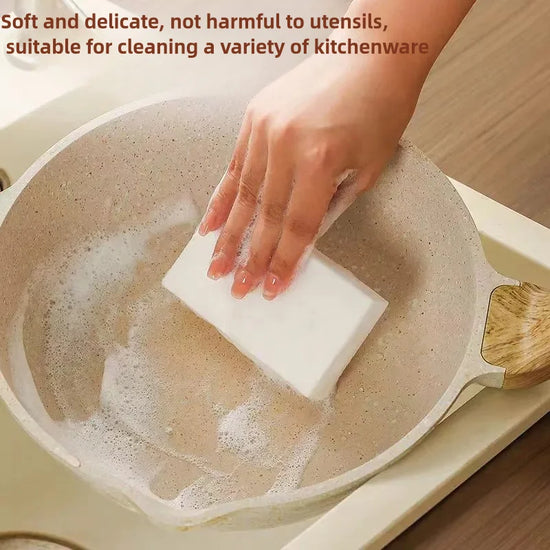 Magic cleaning sponge suitable for tough stains and grime